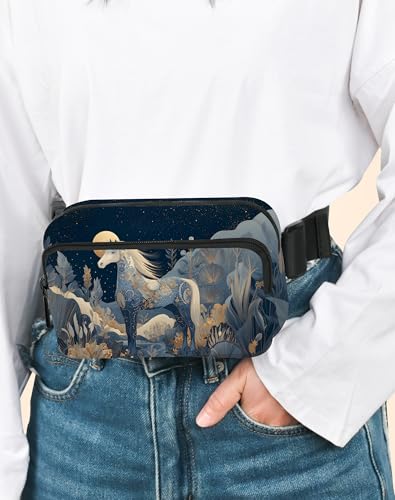 Image of Horse Fanny Pack for Women Belt Bag Fashion Everywhere Waist Pouch Lightweight Crossbody Bags with Adjustable Strap