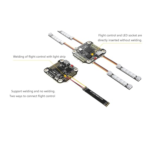 Tiras de luces LED 2812 para drones con iluminación programable FPV Quadcopter pack de 4 4