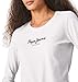 Pepe Jeans New Virginia LS PL502755 Camiseta, Blanco (White 800), Small para...