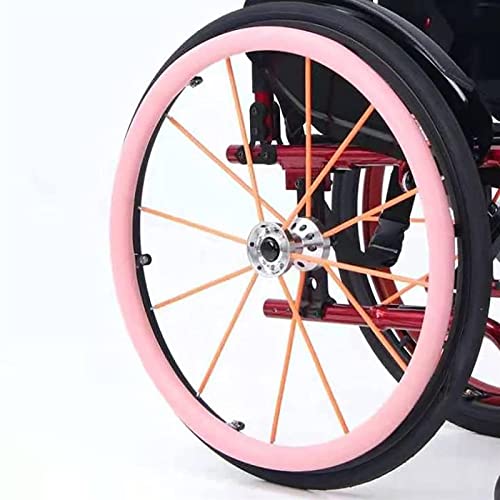 Fundas de silicona para llantas de silla de ruedas, antideslizantes, resistentes al desgaste, para un mejor agarre y tracción, accesorios para sillas de ruedas, 22 pulgadas
