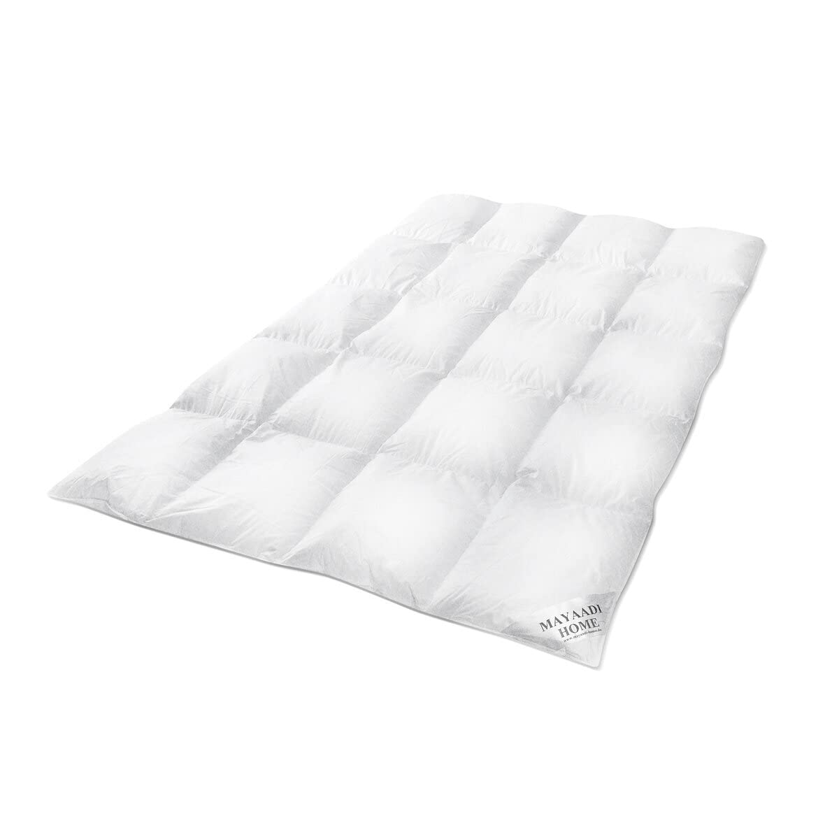 Mayaadi-Home Daunendecke 240x260 cm | 2700g Bettdecke, 70% Gänsedaunen 30% Federn | 100% natürliche Baumwolle | Made in Europe | Steppdecke geeignet für Allergiker | HS97