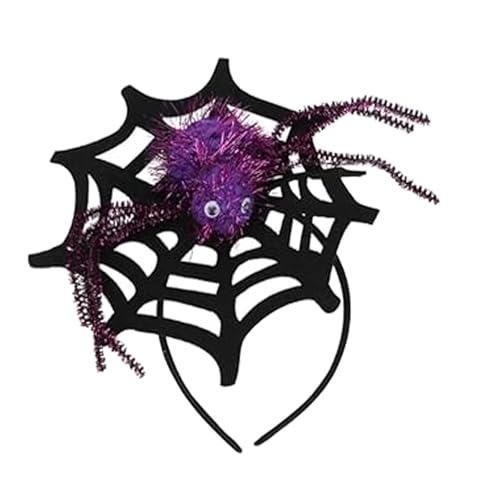 Gleemix Halloween Spinnen Haarreif, Schwarz HaarreifSpinne, HalloweenKostüm Accessoires, Halloween Haarreif Kinder für Party, Karneval