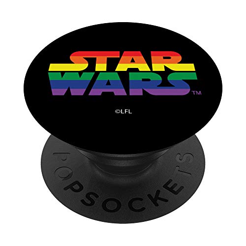 Star Wars Logo Rainbow PopSockets PopGrip: Swappable Grip for Phones & Tablets
