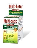 Multi-betic Multivitamin Dietary Supplement, Specifically Formulated for People with Diabetes, 60 Count Box