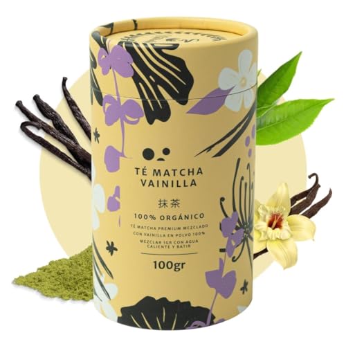 Té Matcha Premium Vainilla (100 gramos) | Matchaflix | Té en Polvo | Matcha en Polvo | Vainilla en...