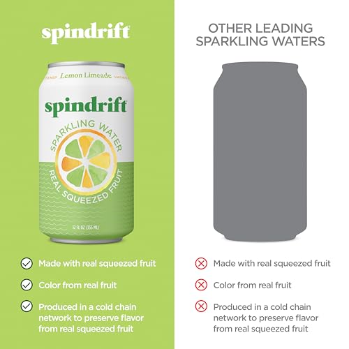 Image of Spindrift Lemon Limeade Can 12 Ounce (Pack of 24)