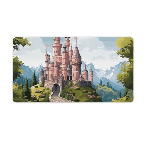 Tapis de souris de jeu avec base antidérapante et tissu étanche grand format