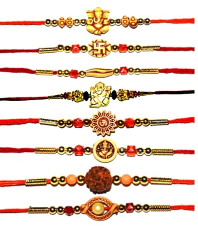 shyam ji rakhi Stone Metal Rakhi with Roli Pack For brother - Combo Set of 8 (B097CM1C39) Amazon Price History, Amazon Price Tracker