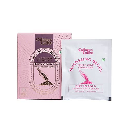 Cothas Swansong Blues Deccan Bold Coffee Drip Bags, Pack of 10 - Image 2