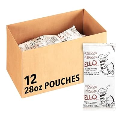 Jell-O Chocolate Instant Pudding & Pie Filling (12 ct Casepack, 28 oz Pouches)