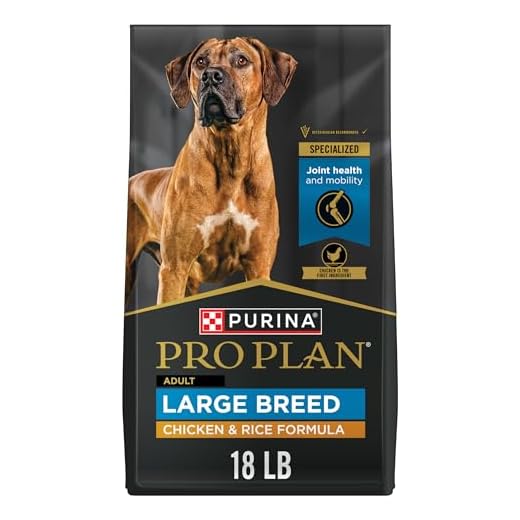 Purina Pro Plan High Protein, Digestive Health Large Breed Dry Dog Food, Chicken and Rice Formula - 18 lb. Bag