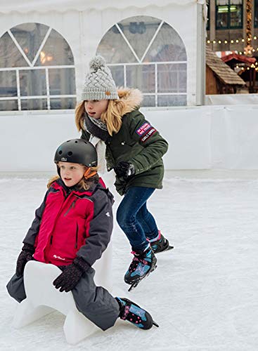 Foto von HUDORA Kinder & Jugendliche Allround Schlittschuh Comfort, Floral, Eislaufschuhe Ice Skates, Gr. 35-40-Eislaufschuhe, bunt, 35-40