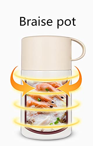 Warmte Behoud Pot Grote Capaciteit Thermos Cup Rvs Geïsoleerd Gestoofd Draagbare Reizen Student Lunch Doos Met Lepels… - Image 6