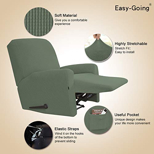 image for Easy-Going Recliner Stretch Sofa Slipcover 4-Piece Sofa Cover Furnitur