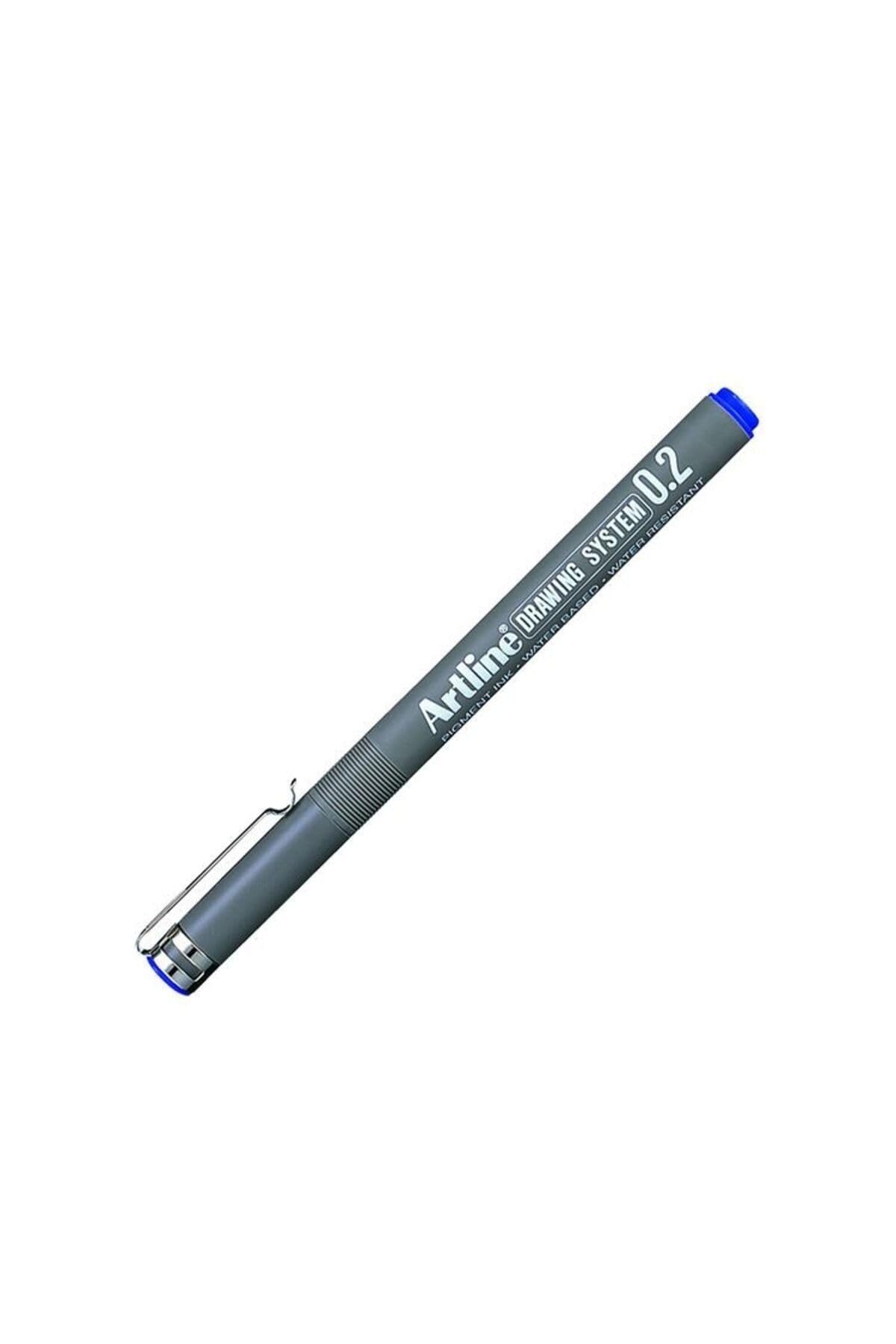 Artline Drawing System 0.2 Çizim Kalemi Uç:0,2 Mm, Mavi