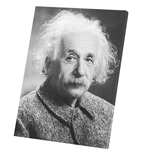 Toile Imprimée Albert Einstein Tableau Décoratif Original de Qualité Supérieure 40x53cm
