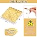 Gold Leaf Sheets, 200/400 Pcs Available, Gold Foil Sheets, Gold Flakes for Art & DIY Projects, Resin, Gilding Crafting, Nails, Furniture, Home Decor - 5.5