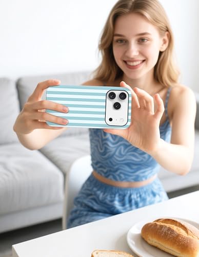 Coque iPhone 17 Pro à rayures MagSafe esthétique protection douce et rigide