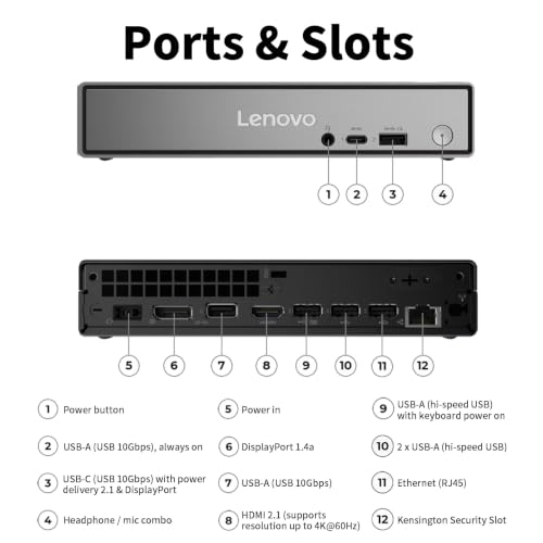 Image of Lenovo ThinkCentre neo 55q Gen 6 AMD Ryzen AI 5 330 MFF Business Desktop