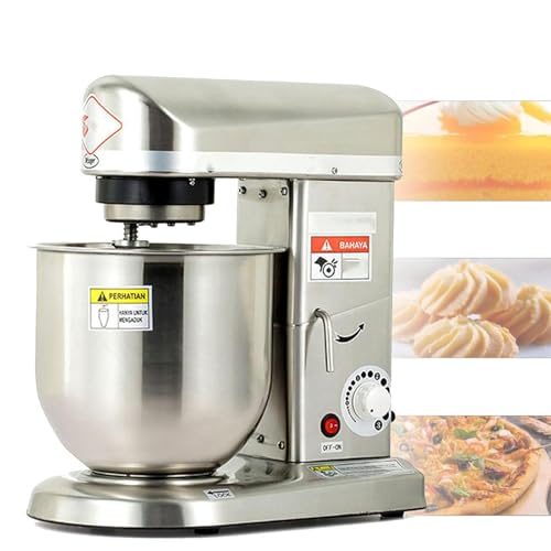 Impastatrice, impastatrice elettrica commerciale con gancio per impastare, frullatore multifunzione per pizza e panetteria, 3 velocità per impastare pane e torte.