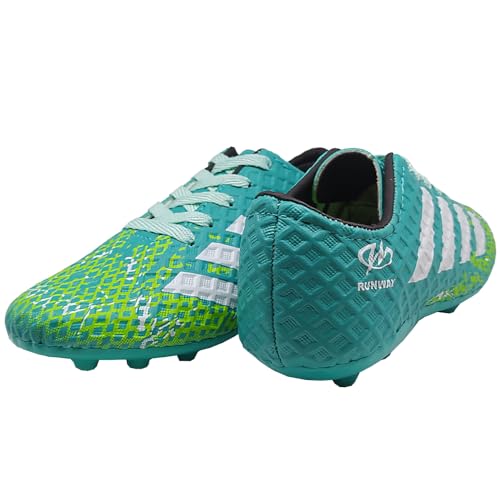 Chuteira Infantil Futebol de Campo Juvenil Runway Verde Tamanho:35;Cor:Verde