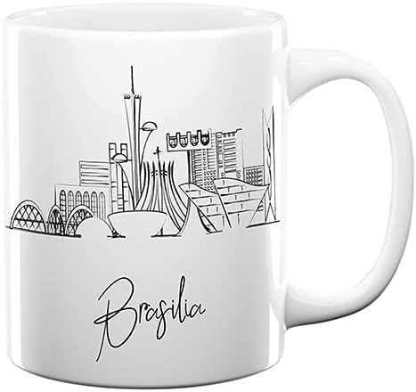 Miniatura 22 de TJ Originals - Taza de café Santiago Chile, regalo de taza de café de recuerdo de viaje turístico, taza de cerámica negra Skyline de 11 oz, taza
