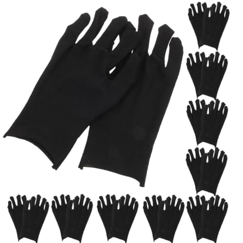 Guantes de trabajo negros SEWACC de tela gruesa con agarre flexible