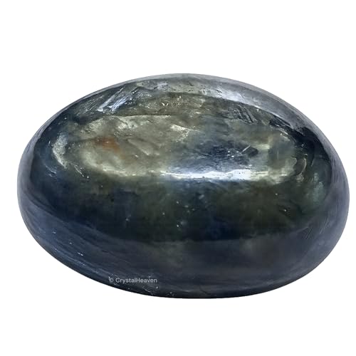 Image of Certified Blue Sapphire Crystal Healing Tumbled Stone, Natural Polished Crystals for DIY Crafts, Manifestation, Meditation, Pooja Feng Shui and Reiki Healing (30 Grams)