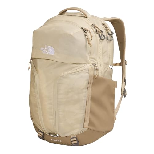 Image of The North Face Women's Surge Commuter Laptop Backpack - PFAS Free, Khaki Stone, One Size