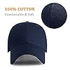HGDGears Plain Baseball Cap Snapback for Men - Classic 6 Panel Adjustable Sport Casual Sun Visor Hat (Navy) #2