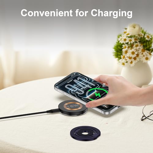 Image of Magnetic iPhone 17 Ring Holder for MagSafe Phone Grip Double Sided Magnet