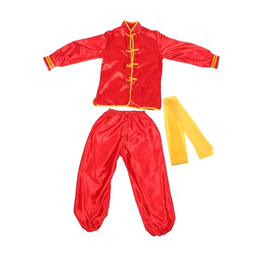Garneck 1 Juego Conjunto de Uniforme de Artes Marciales Traje de Kung Fu y Tai Chi Ropa de Rendimiento Entrenamiento y Cómodo Práctica y Presentaciones Talla Manga Larga