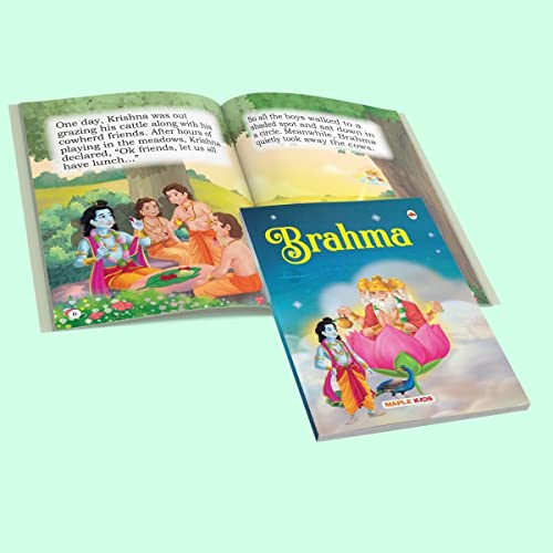 My First Mythology Stories (Illustrated) (Set of 5 Books) Story Book for Kids - Brahma, Shiva, Bhakta Prahlad, Luv-Kush, Durga