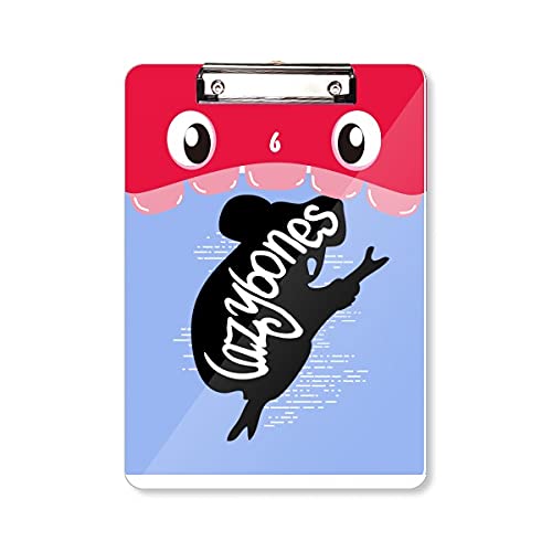 Bloc-notes d'apprentissage A4 silhouette noire d'animaux pour organiser vos cours