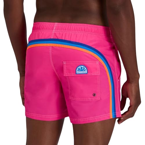 Short de bain SUNDEK ceinture élastique maillot de bain homme léger 14" cm