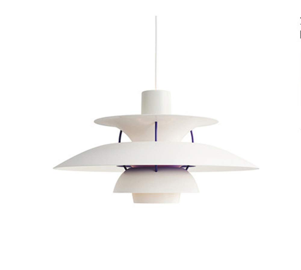 SYAXVOM Nordic Modern Style Night Chandelier Living Room Light - Minimalist Ceiling Lamp for Room, Bedroom, Study, Restaurant White and Black