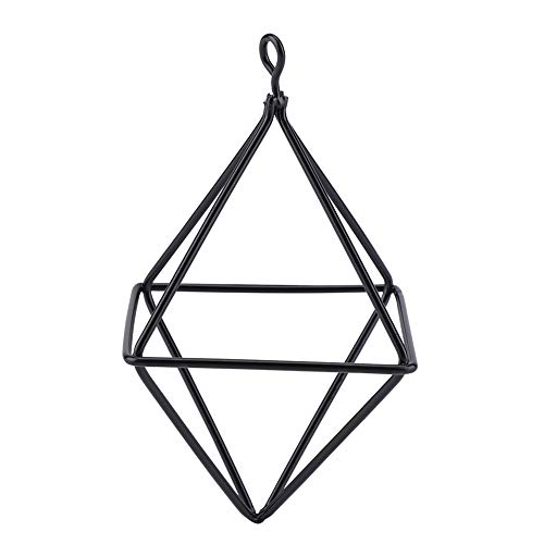 Aramox Display Elegante, Supporto per Piante d'aria a Colori e Robuste, Porta a Pensione per Arredamento Elegante per Casa, Ufficio, Balcone, Hotel, caffè e Bar, Mette in Mostra le Tue Piante (BLACK)