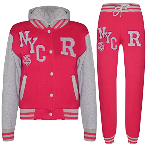Survêtement de baseball pour ado ensemble rose et gris confortable taille 13