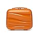 Kono Lightweight Polypropylene Carrying Case Hard Shell Cosmetic Case Travel Case Bag Mini 14" Luggage Organizer (Orange)