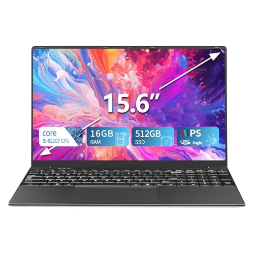KUU 15.6 inch Laptop Computer, Laptop i5,Gaming laptops,up to3.60 GHz,16 GB RAM 512 GB SSD Storage, Supports 180 Angle Opening,Full HD IPS Display,for Students and Business