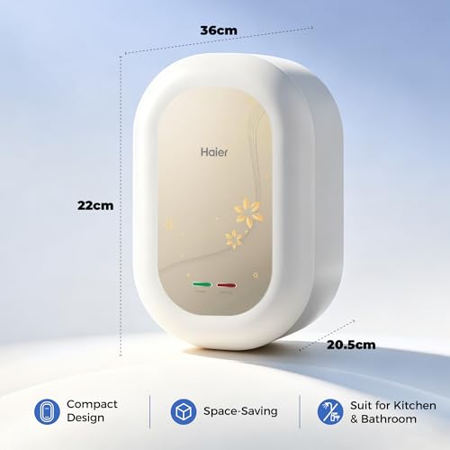 Image of Haier Instant Water Heater 3 Litre Geyser 3000W Powerful Heating| Free Installation| Advanced Multi-Layered Safety|High Rise Compatible