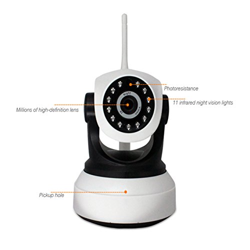 Preisvergleich Produktbild Überwachungskamera, Unterstützung für iOS und Android, drahtlose Überwachungskamera, WLAN, Remote-Überwachungskamera für Zuhause