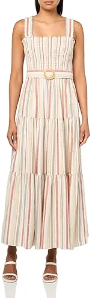 Anne Klein Womens Floral Print Fit & Flare Dress