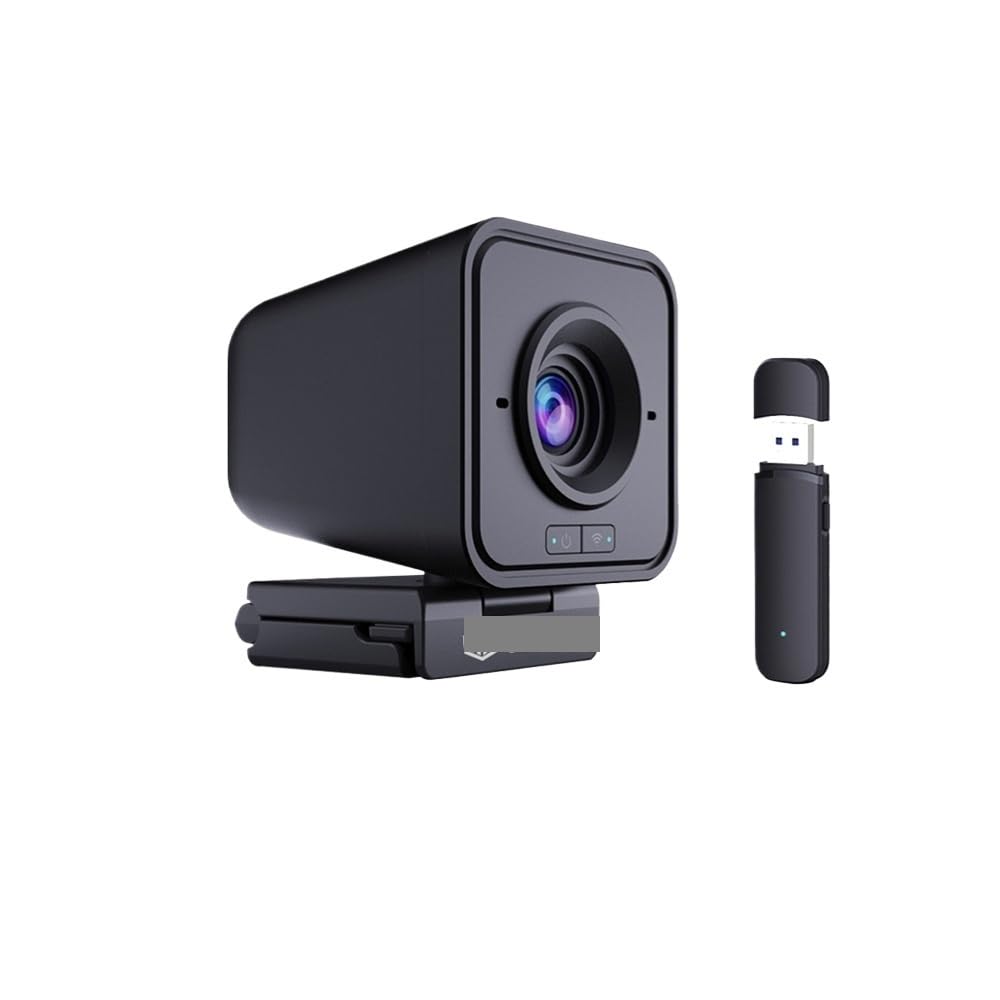 Wireless Webcam 1080P PC Camera, with Microphone, 2.4Ghz Web for TikTok/YoTube Streaming Video Calling