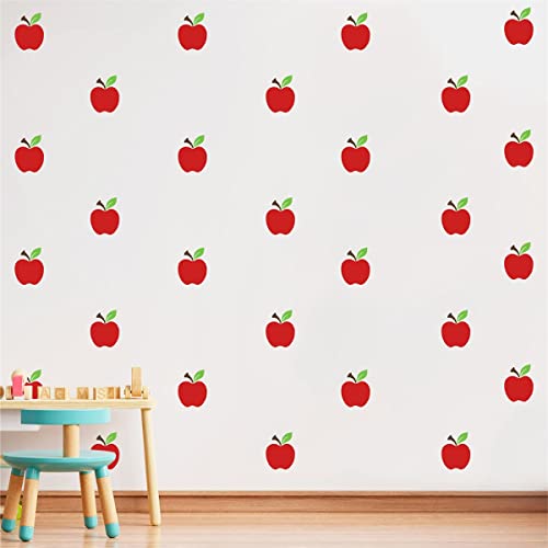 Vinilos Decorativos Manzanas Rojas para Pared Infantil miniatura 2