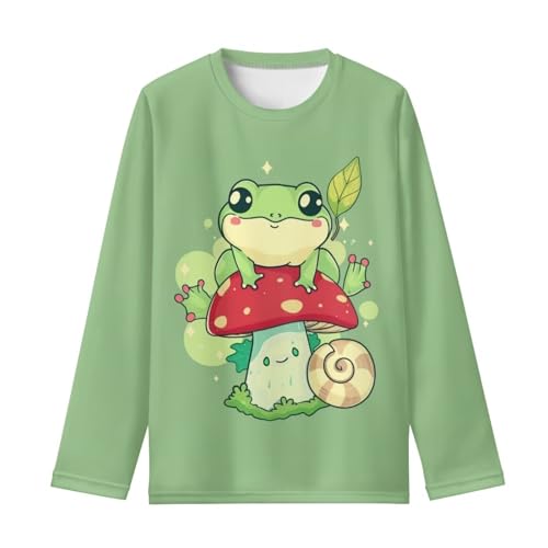 Image of Girls Long Sleeve T Shirt Cute Cartoon Crewneck Shirt for Kids 3-16Y Fall Winter Clothes