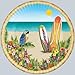 Paradise Plates Party Accessory (1 count) (8/Pkg)