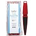 ForPro Professional Collection Pedicure Paddle Foot File, Double-Sided for Heels, Disposable & Sanitizable, 80/180 Grit, Red, Pack of 12