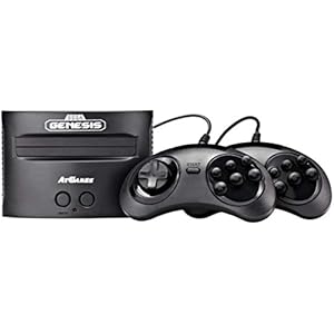 Sega Genesis Classic Game Console and Sega Gear, Black (Renewed)