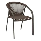 riu hotel cancun Fauteuil de jardin empilable Riu vert wengé praliné en aluminium traité en epoxy